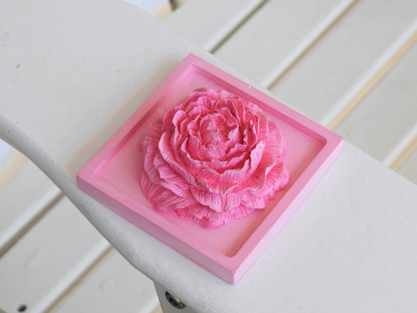 Holiday 3D Peony Plaster Fragrance Freshener Diffuser Exquisite Floral Aromatherapy Decor Gift, Home Decoration,Gift