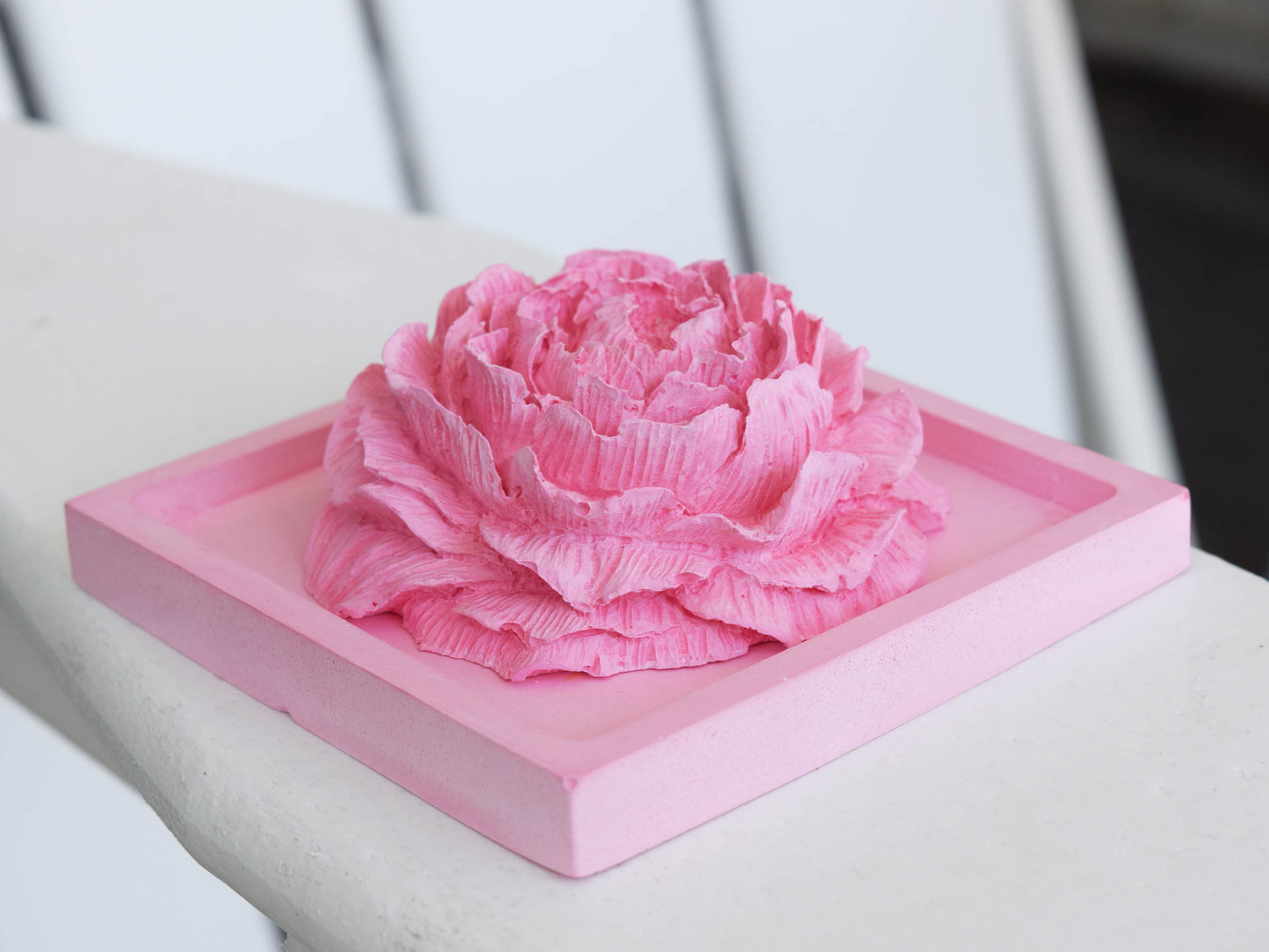 Holiday 3D Peony Plaster Fragrance Freshener Diffuser Exquisite Floral Aromatherapy Decor Gift, Home Decoration,Gift