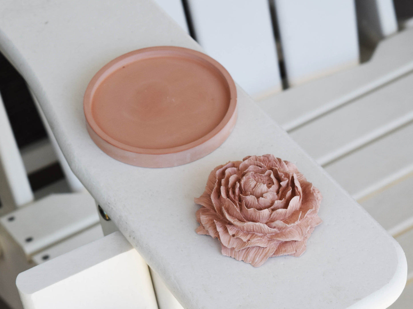 Holiday 3D Peony Plaster Fragrance Freshener Diffuser Exquisite Floral Aromatherapy Decor Gift, Home Decoration,Gift