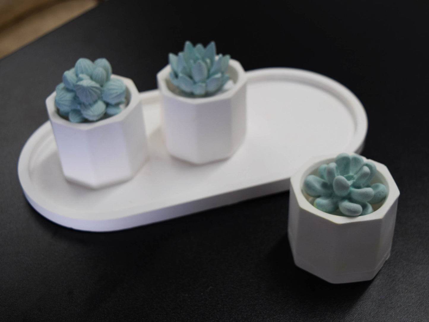 Holiday 3D Succulent Plaster Fragrance Freshener Diffuser Exquisite Floral Aromatherapy Decoration Gift, Home Decoration