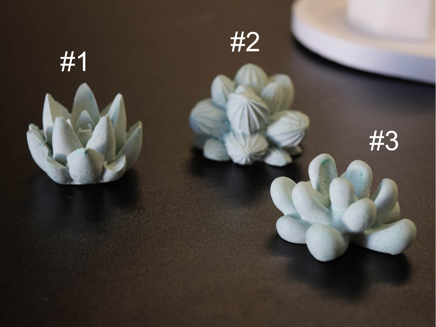 Holiday 3D Succulent Plaster Fragrance Freshener Diffuser Exquisite Floral Aromatherapy Decoration Gift, Home Decoration