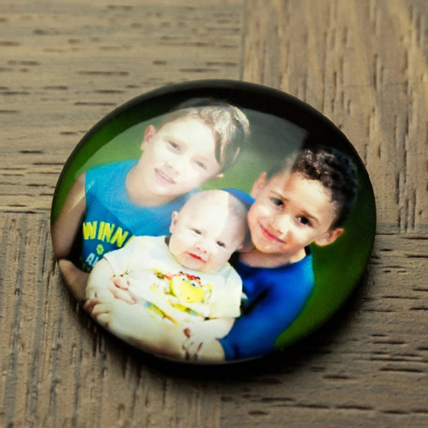 Holiday Gift Photo Magnet Fridge Sticker Holiday Ornament, Clear Top with Customized Photo, Gift family